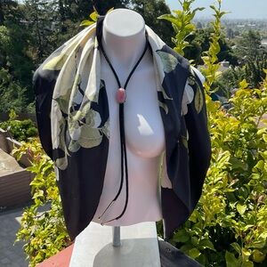 Native made Bolo with pink conch, sterling silver accessory